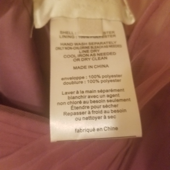 Davids Bridal One Shoulder Tulle Dress - Picture 4 of 4